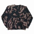 画像2: exodus/WIZARD TIE DYE SWEAT SHIRT（BLACK）［タイダイクルーネックスウェット-25春夏］ (2)