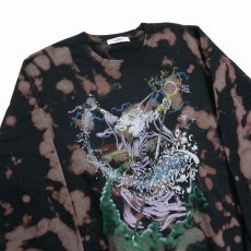 画像4: 【30％OFF】exodus/WIZARD TIE DYE SWEAT SHIRT（BLACK）［タイダイクルーネックスウェット-25春夏］ (4)
