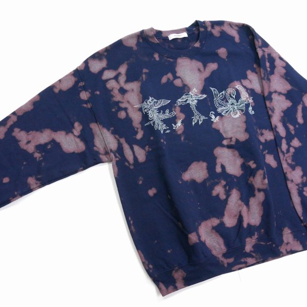 画像3: exodus/F.T.W TIE DYE SWEAT SHIRT（NAVY）［タイダイクルーネックスウェット-25春夏］