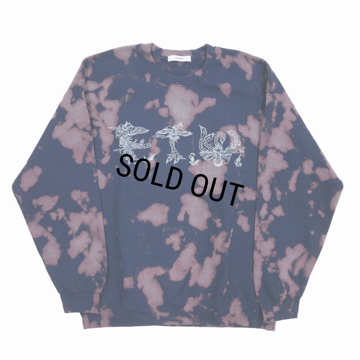 画像1: 【30％OFF】exodus/F.T.W TIE DYE SWEAT SHIRT（NAVY）［タイダイクルーネックスウェット-25春夏］ (1)