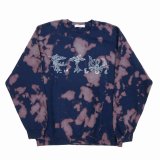 exodus/F.T.W TIE DYE SWEAT SHIRT（NAVY）［タイダイクルーネックスウェット-25春夏］