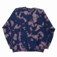画像2: exodus/F.T.W TIE DYE SWEAT SHIRT（NAVY）［タイダイクルーネックスウェット-25春夏］ (2)