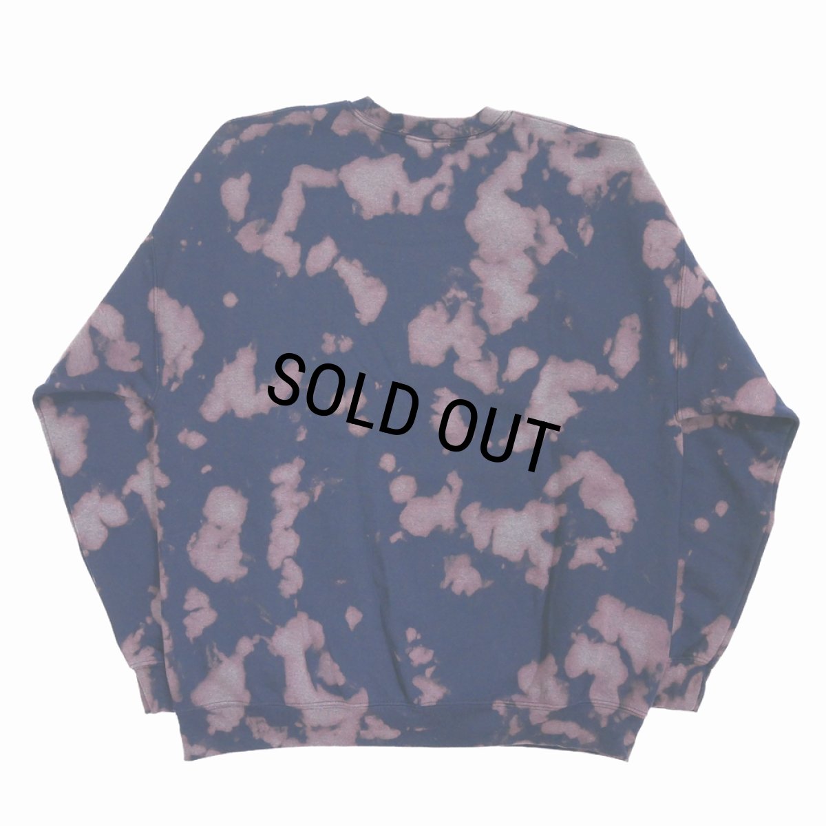 画像2: 【30％OFF】exodus/F.T.W TIE DYE SWEAT SHIRT（NAVY）［タイダイクルーネックスウェット-25春夏］ (2)