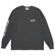 画像2: PORKCHOP/MAD SPRAY L/S TEE（ASH BLACK）［プリント長袖T-25春夏］ (2)