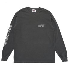画像2: PORKCHOP/MAD SPRAY L/S TEE（ASH BLACK）［プリント長袖T-25春夏］ (2)