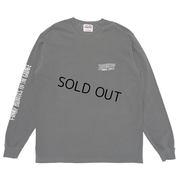 画像2: PORKCHOP/MAD SPRAY L/S TEE（ASH BLACK）［プリント長袖T-25春夏］