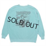 PORKCHOP/MAD SPRAY SWEAT（MINT GREEN）［クルーネックスウェット-25春夏］