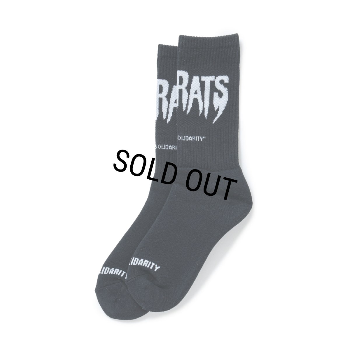 画像1: RATS/PILE SOCKS "THE RATS"（BLACK）［ソックス-25春夏］ (1)