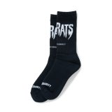 RATS/PILE SOCKS "THE RATS"（BLACK）［ソックス-25春夏］