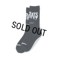 RATS/PILE SOCKS "THE RATS"（BLACK）［ソックス-25春夏］