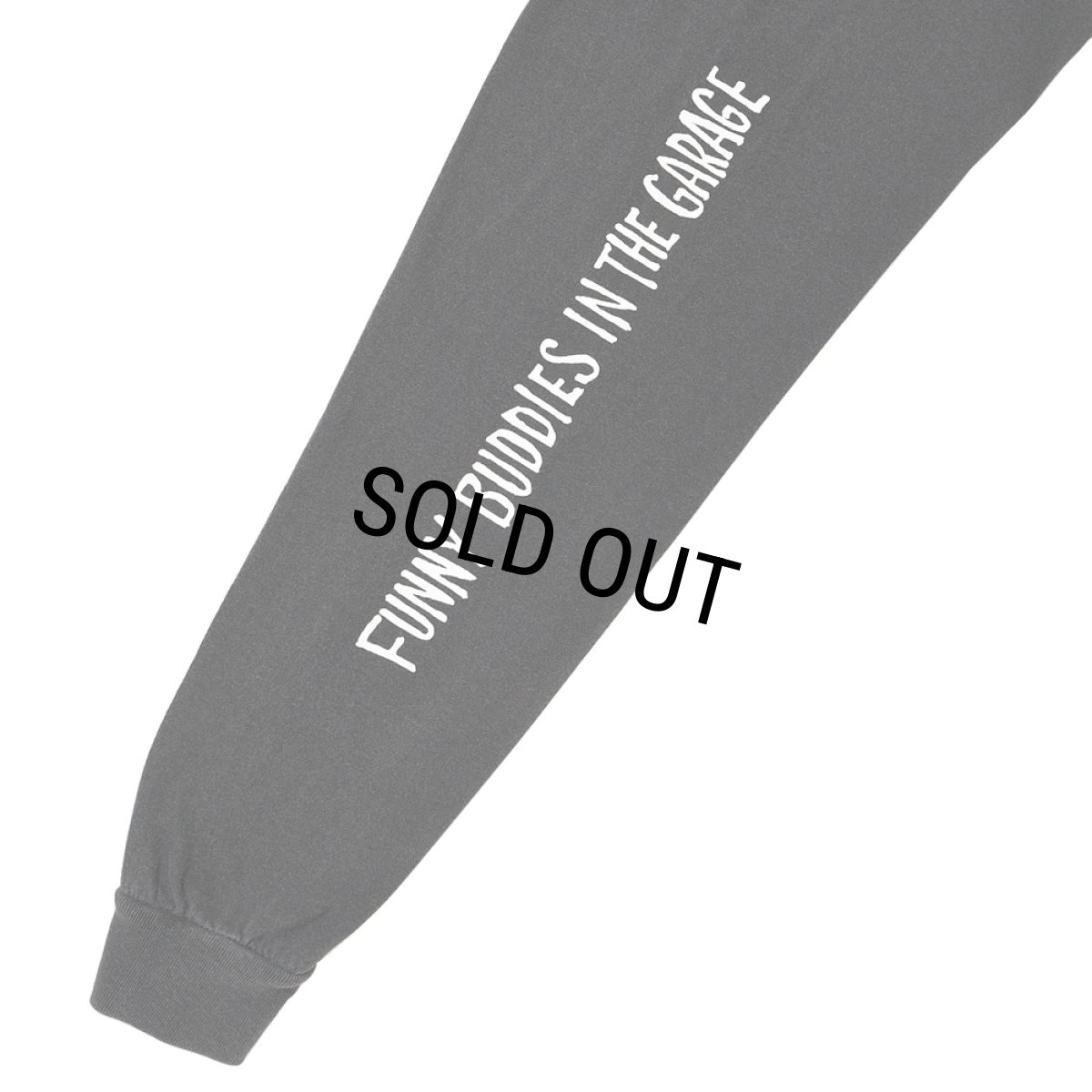 画像3: PORKCHOP/MAD SPRAY L/S TEE（ASH BLACK）［プリント長袖T-25春夏］ (3)