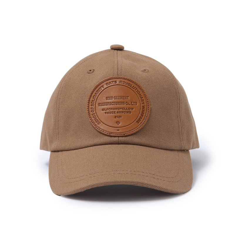 画像1: 【30%OFF】RATS/CANVAS LEATHER PATCH CAP（各色）［キャンバスレザーパッチキャップ-23秋冬］