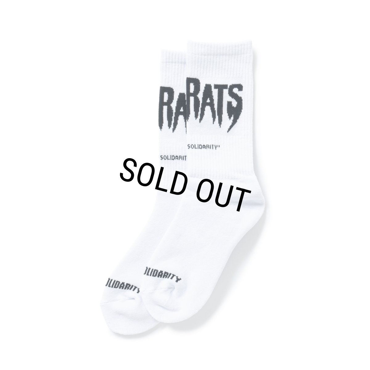 画像1: RATS/PILE SOCKS "THE RATS"（WHITE）［ソックス-25春夏］ (1)