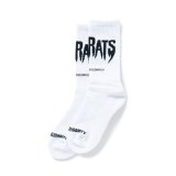 RATS/PILE SOCKS "THE RATS"（WHITE）［ソックス-25春夏］