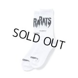 RATS/PILE SOCKS "THE RATS"（WHITE）［ソックス-25春夏］