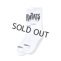 RATS/PILE SOCKS "THE RATS"（WHITE）［ソックス-25春夏］
