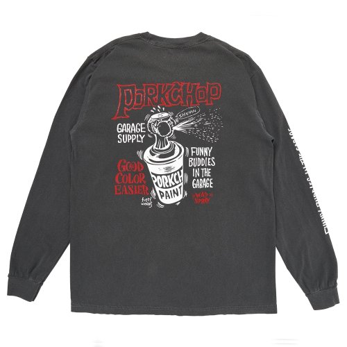 他の写真2: PORKCHOP/MAD SPRAY L/S TEE（ASH BLACK）［プリント長袖T-25春夏］