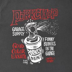 画像5: PORKCHOP/MAD SPRAY L/S TEE（ASH BLACK）［プリント長袖T-25春夏］ (5)