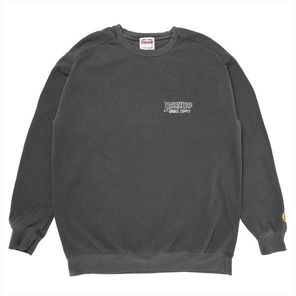 画像2: PORKCHOP/MAD SPRAY SWEAT（ASH BLACK）［クルーネックスウェット-25春夏］