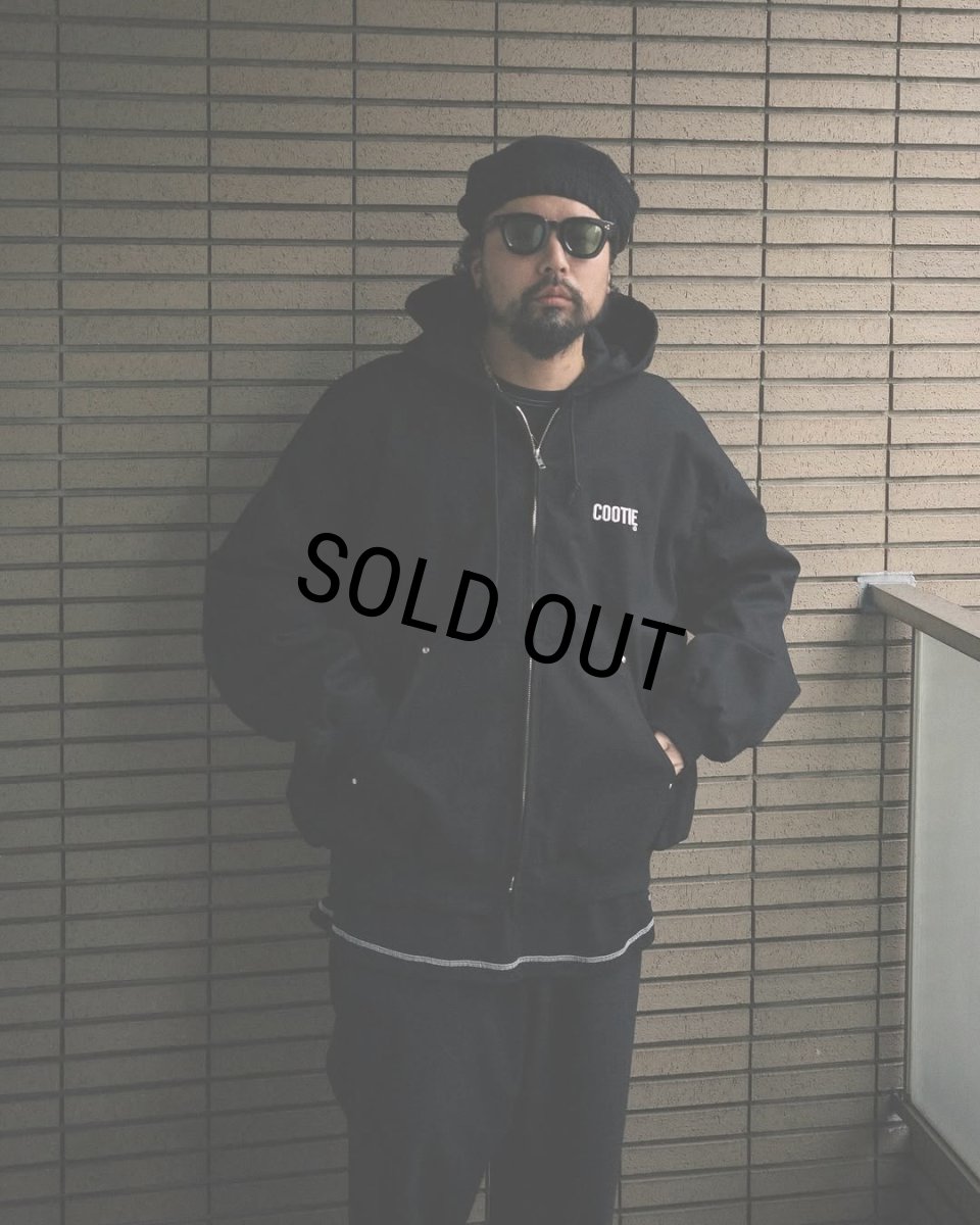 画像6: COOTIE PRODUCTIONS/Abyss Dyed Duck Hooded Work Jacket（Black）［フーデッドワークJKT-25春夏］ (6)