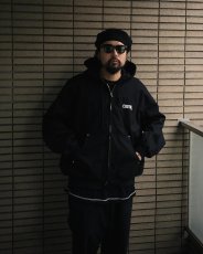 画像6: COOTIE PRODUCTIONS/Abyss Dyed Duck Hooded Work Jacket（Black）［フーデッドワークJKT-25春夏］ (6)