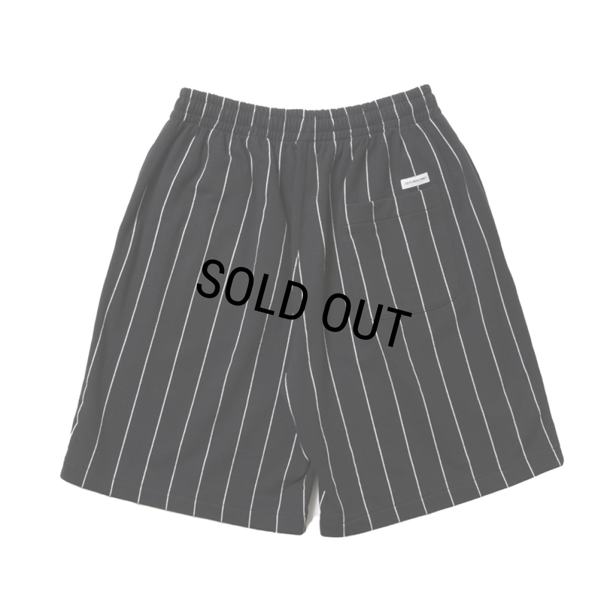 画像2: COOTIE PRODUCTIONS/Allover Print Open End Yarn Sweat Easy Shorts（Black）［ストライプスウェットイージーショーツ-25春夏］ (2)
