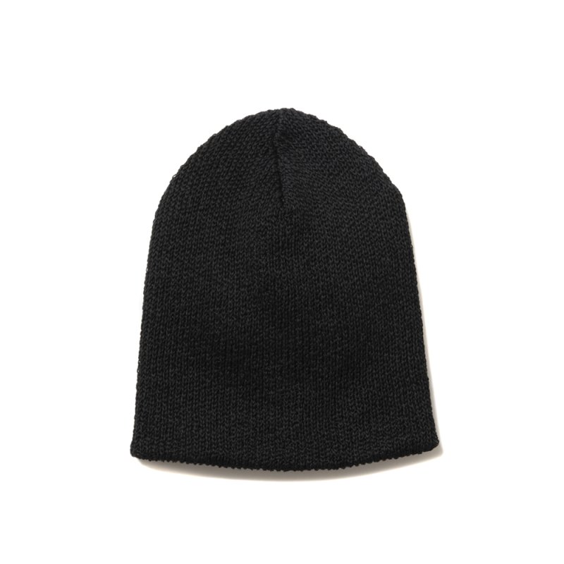 画像1: COOTIE PRODUCTIONS/Rib Stitch Cuffless Beanie（Black）［カフレスビーニー-25春夏］