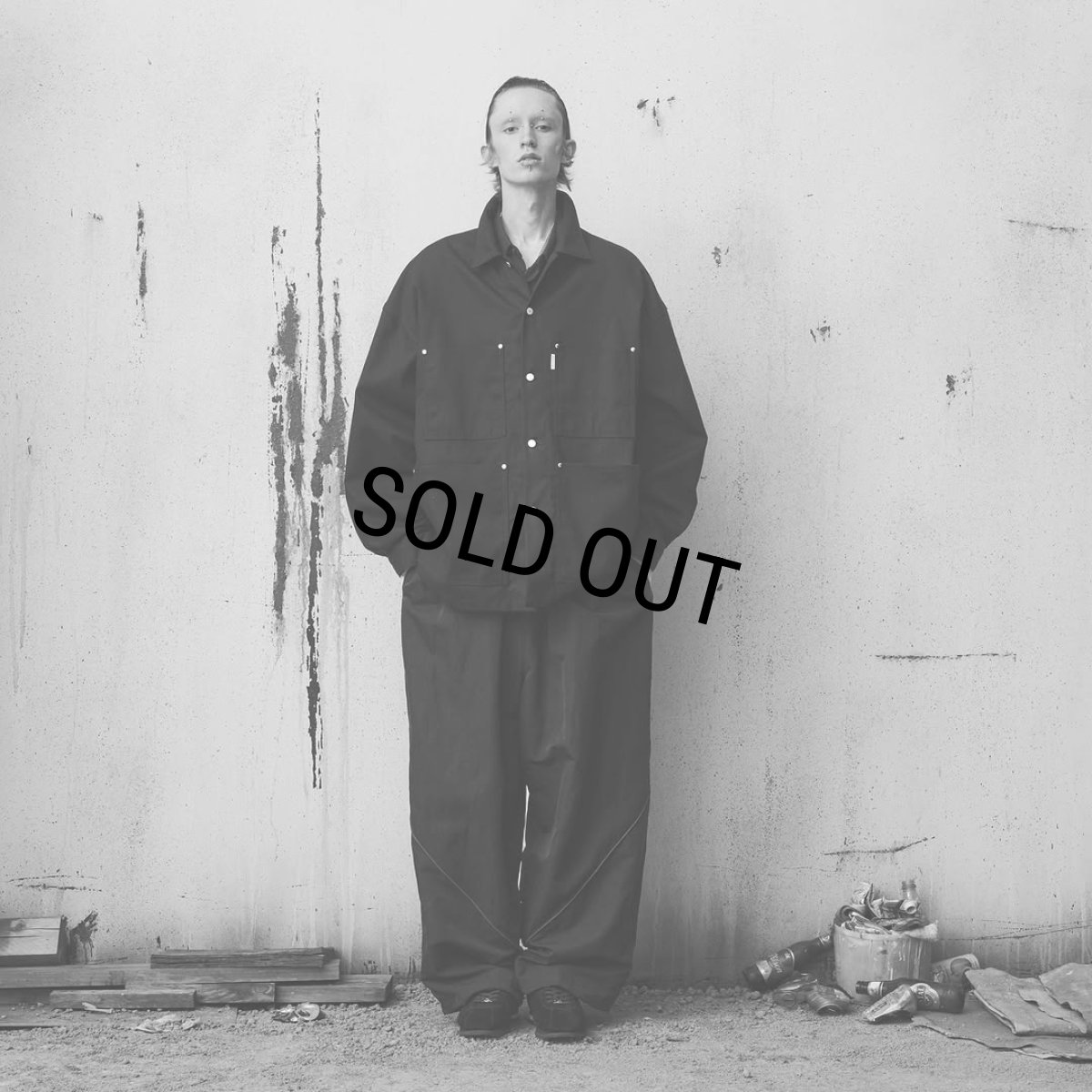 画像3: COOTIE PRODUCTIONS/N/L Weather Wide Training Pants（Black）［ワイドトレーニングパンツ-25春夏］ (3)