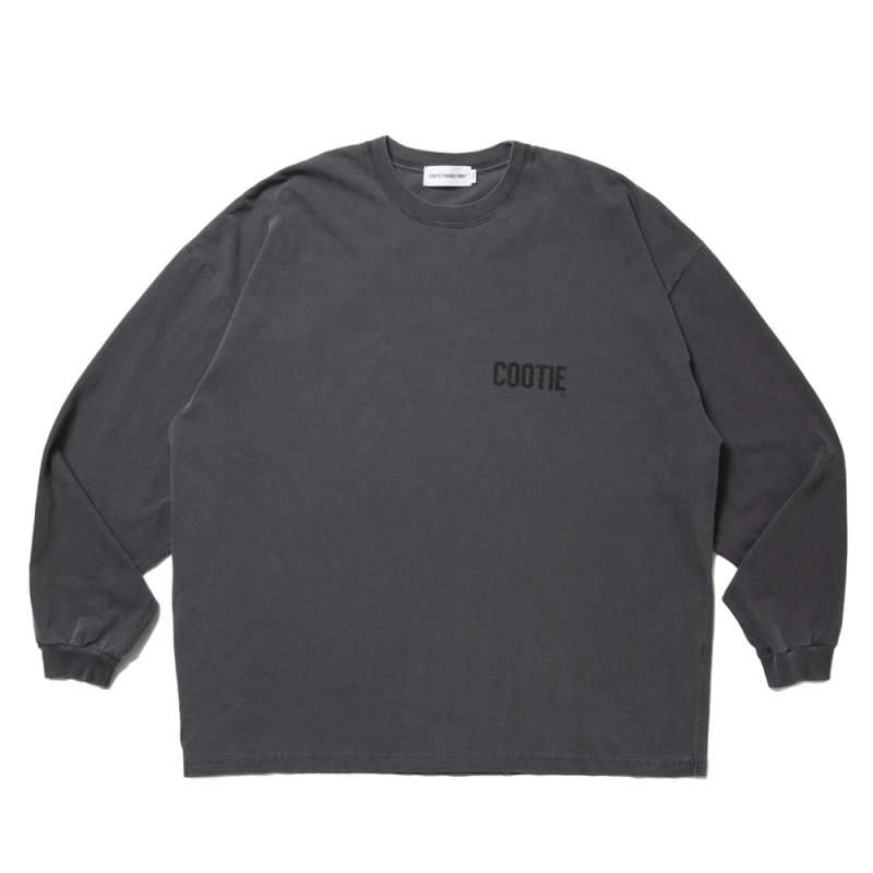 画像1: COOTIE PRODUCTIONS/Pigment Dyed L/S Tee（Black）［ピグメントダイ長袖T-25春夏］