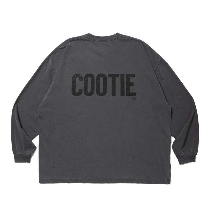 画像2: COOTIE PRODUCTIONS/Pigment Dyed L/S Tee（Black）［ピグメントダイ長袖T-25春夏］