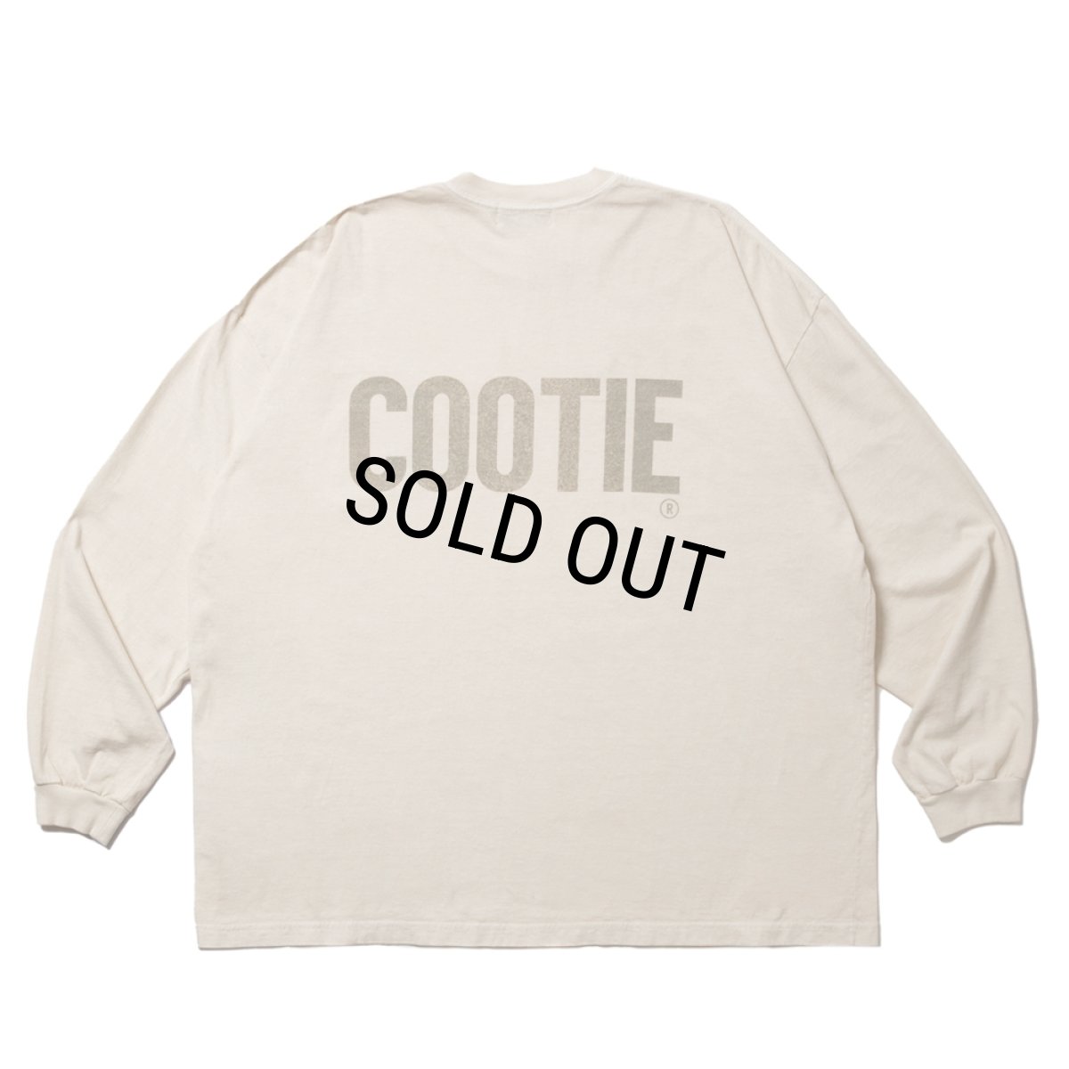 画像1: COOTIE PRODUCTIONS/Pigment Dyed L/S Tee（Ivory）［ピグメントダイ長袖T-25春夏］ (1)