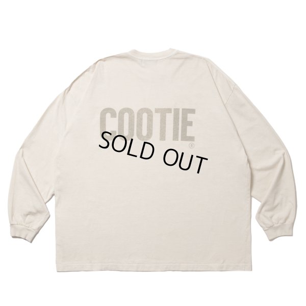 画像1: COOTIE PRODUCTIONS/Pigment Dyed L/S Tee（Ivory）［ピグメントダイ長袖T-25春夏］