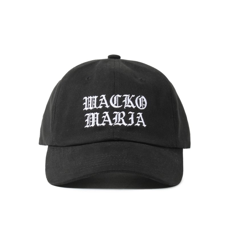 画像1: WACKO MARIA/6 PANEL CAP（BLACK）［6パネルキャップ-25春夏］