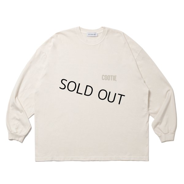 画像2: COOTIE PRODUCTIONS/Pigment Dyed L/S Tee（Ivory）［ピグメントダイ長袖T-25春夏］
