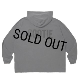 新品 COOTIE ピグメントダイ ロンT フーディー BLACK COOTIE PRODUCTIONS/Pigment Dyed L/S Hooded Tee（Black