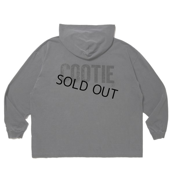 画像1: COOTIE PRODUCTIONS/Pigment Dyed L/S Hooded Tee（Black）［ピグメントダイフーデッド長袖T-25春夏］