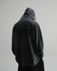 画像6: COOTIE PRODUCTIONS/Pigment Dyed L/S Hooded Tee（Black）［ピグメントダイフーデッド長袖T-25春夏］