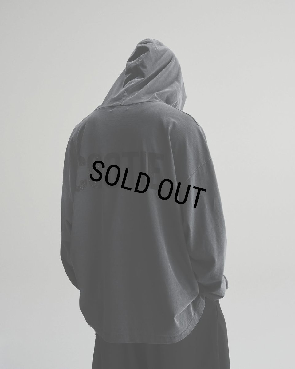 画像6: COOTIE PRODUCTIONS/Pigment Dyed L/S Hooded Tee（Black）［ピグメントダイフーデッド長袖T-25春夏］ (6)