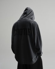 画像6: COOTIE PRODUCTIONS/Pigment Dyed L/S Hooded Tee（Black）［ピグメントダイフーデッド長袖T-25春夏］ (6)