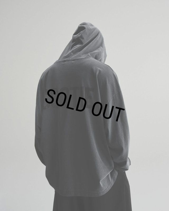2025年の春夏商品　COOTIE PIGMENT DYED L/S　店舗購入 COOTIE PRODUCTIONS/Pigment Dyed L/S Hooded Tee（Black