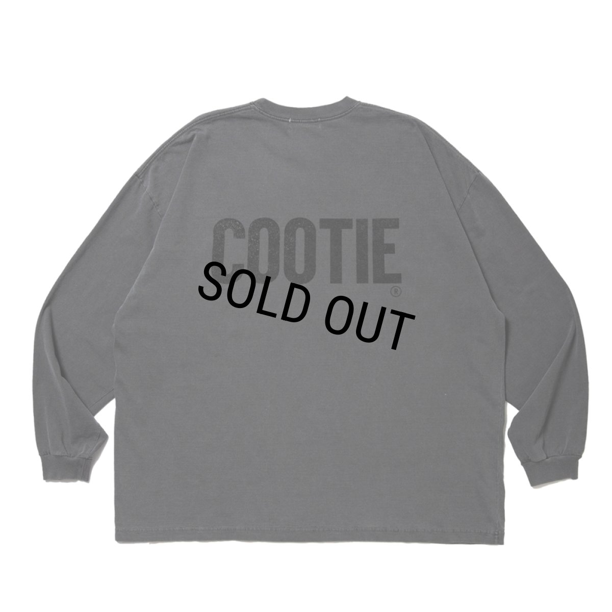 画像1: COOTIE PRODUCTIONS/Pigment Dyed L/S Tee（Black）［ピグメントダイ長袖T-25春夏］ (1)