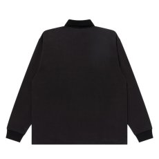 画像2: BlackEyePatch/OE LOGO CORDUROY COLLARED RUGBY SHIRT(BLACK) (2)