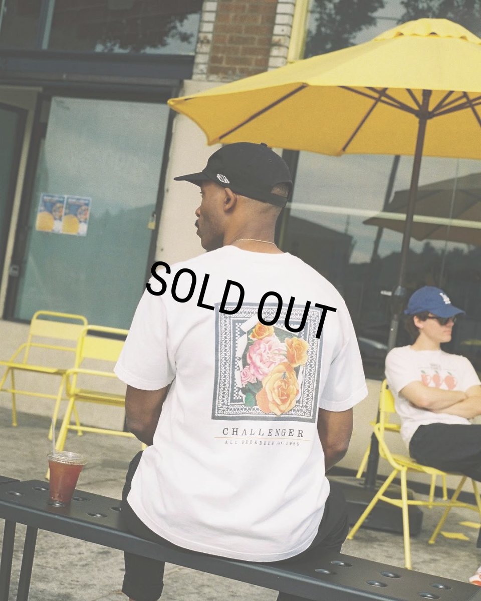 画像5: CHALLENGER/ROSE BANDANA TEE（WHITE）［プリントT-25春夏］ (5)
