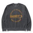 画像1: RATS/PIGMENT DYED CREW NECK SWEAT（BLACK）［ピグメントダイクルーネックスウェット-25春夏］ (1)