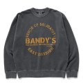 RATS/PIGMENT DYED CREW NECK SWEAT（BLACK）［ピグメントダイクルーネックスウェット-25春夏］