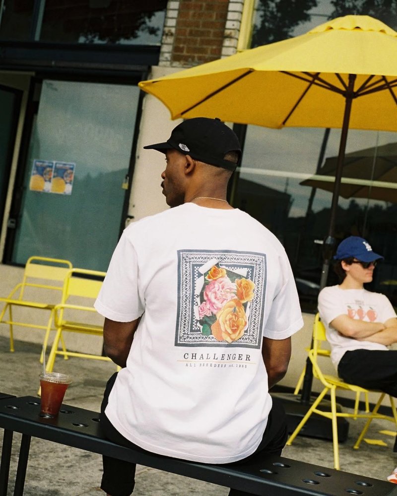 画像3: CHALLENGER/ROSE BANDANA TEE（WHITE）［プリントT-25春夏］