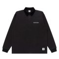 BlackEyePatch/OE LOGO CORDUROY COLLARED RUGBY SHIRT（BLACK）