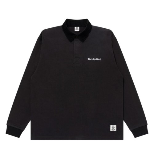 他の写真1: BlackEyePatch/OE LOGO CORDUROY COLLARED RUGBY SHIRT（BLACK）