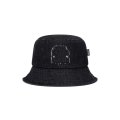 BlackEyePatch/OG LABEL PATCHED DENIM BUCKET HAT（BLACK）
