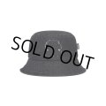 BlackEyePatch/OG LABEL PATCHED DENIM BUCKET HAT（BLACK）